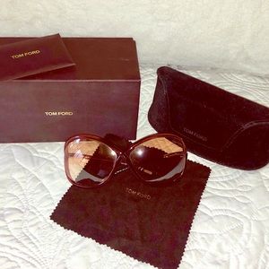 Tom Ford Whitney Rose Color Sunglasses